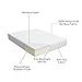Clevr Premium Memory Foam Baby & Toddler Crib Mattress with Waterproof Ultra Soft Bamboo Fabric Cover