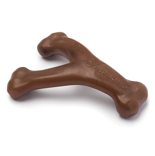 Benebone Wishbone Dog Chew Toy For Aggressive Chewers, Long Lasting Tough Boredom Breaker For Dogs, Real Peanut Flavour, For Small Dogs, Made In The U
