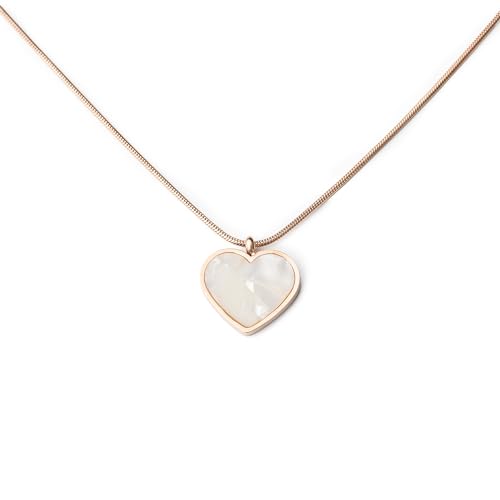 Mesmerize Womens Heart Necklace Collection | Rose Gold | Waterproof, Anti-Tarnish, Hypoallergenic | Gift Box Included (Reversible Heart) (B0CZ4BN2VG) Amazon Price History, Amazon Price Tracker