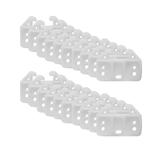 12 PCS Plastic Drawer Guides Center Mount Dresser Drawer Guide Brackets Replacement Slides for Cabinet and Dresser Bottom Glides
