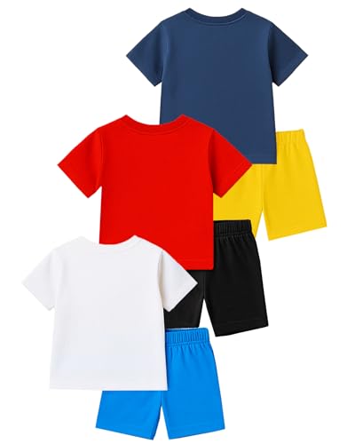 Image of Kuchipoo Boys Regular Fit Cotton T-Shirts and Shorts Set
