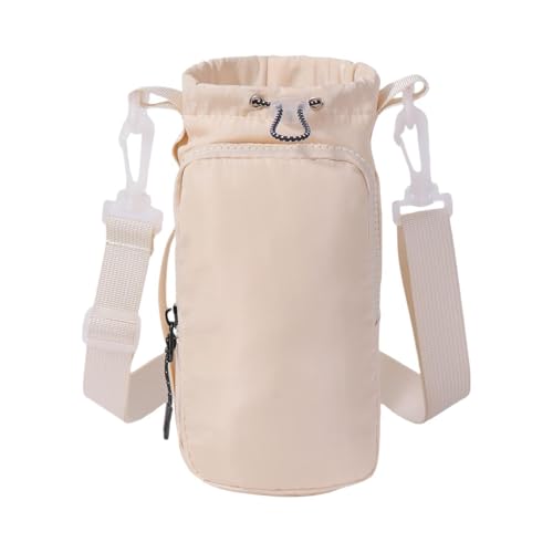 Lanmijia Bolsa Portadora De Botella De Agua | Aislado con Correa Ajustable,Soporte para Botella De Agua Portátil para Caminar | para Viajar Acampar Caminar Pescar Picnic Correr Deportes Senderismo