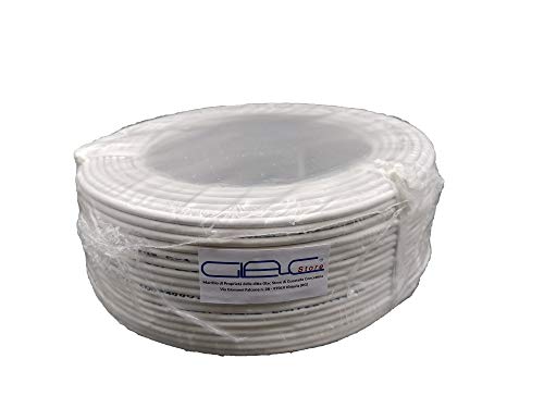 Descrizione: Cavo flessibile 2X0,22. Speciale per impianti d’allarme e civili. Conduttore interno in 40% CCA filo di segnale 0,22 mm2 diametro Ø 1,00 mm filo di alimentazione 0,50 mm2 diametro Ø 1,55 mm