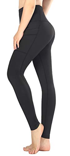 SugarPocket Womens Athletic Pants Yoga Leggings Fitness Workout Pants Gym Leggings XL Black