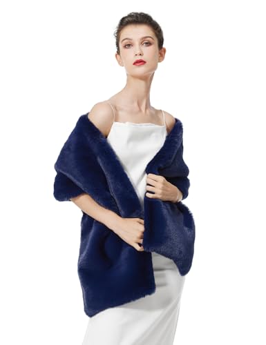 BEAUTELICATE coprispalle Stola Donna Pelliccia Sintetica