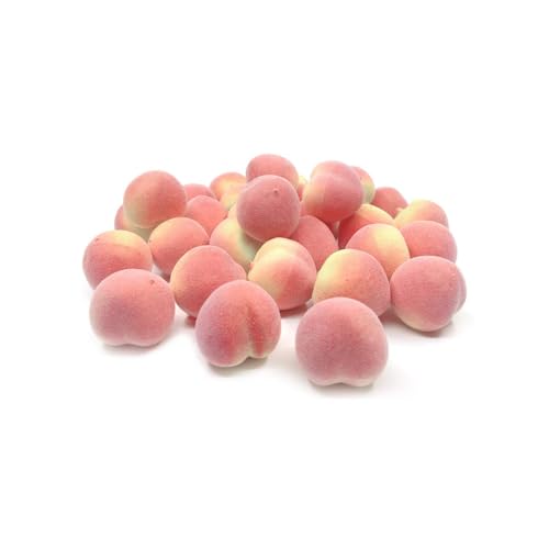 HORUIUS Mini Artificial Peach Fake Peach Fruit Small Simulation Lifelike for Home Cabinet Table Party Decoration Photography Prop 20 Pcs