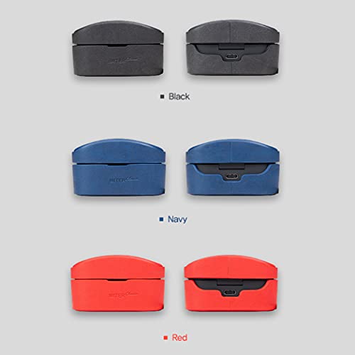 MITER CASE Compatibel met Sony WF-1000XM4 oortelefoon, handgemaakte PU-lederen hoes voor WF1000XM4 (zwart) - Afbeelding 7