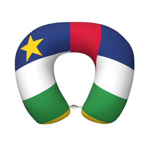 Almohada para cuello con diseño de bandera centroafricana miniatura 1