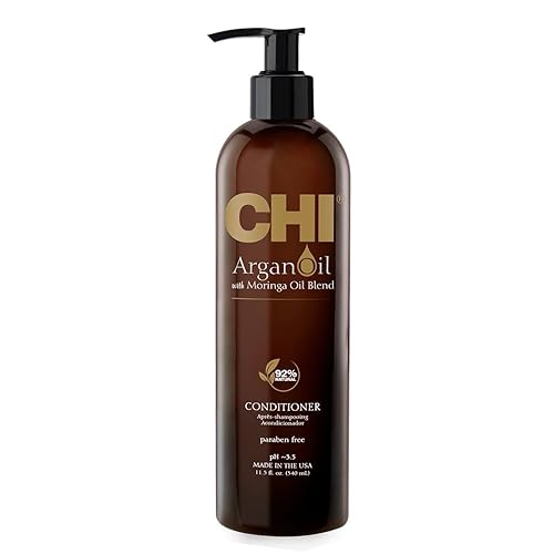 Conditionneur à l'Huile d'Argan CHI - Soin Hydratant Reconstituant Sans Sulfate 340 mL