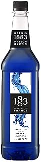 1883 Maison Routin - Blue Curacao Syrup - Made in France - Pet Bottle | 1 Liter (33.8 Ounces)