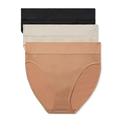 Warner's womens Allover Breathable Hi-cut Panty Underwear, Toasted Almond Butterscotch Black, Large US