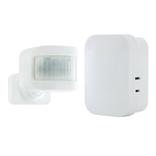 GE mySelectSmart Wireless Light Control Motion Sensor, On/Off, 1 Outlet, 150 ft. Range from Plug-In Receiver, Ideal for Lamps and Indoor Lighting, No Wiring Needed, Motion-Activated, Mountable, 36235