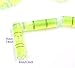 Chiloskit 10 Pcs Cylindrical Plastic Bubble Spirit Level Vials for RV TV Picture Frame Hanging Tool Leveler, 8x35mm