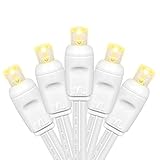 Christmas Lights 50 LED 17FT Commercial Mini LED String Lights, 120V UL, White Wire Xmas Lights for...