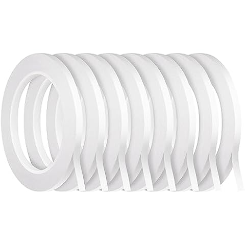 YISUMEI Double Sided Tape for Gifts,Craft,Card Making,Scrapbooking and Office School Stationery Supplies,Tear-by-Hand, Paper Backing(8 Rolls,1/4 Inch, 27 Yards Per Roll) Cover