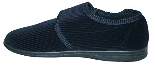 Diabetic Orthopedic Men's Easy Close Wide-Fitting Touch Close Bar-strap Shoe Slippers Sizes 6-14 - Image 5