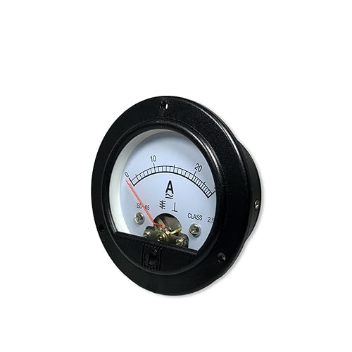 Milliampèremètre pointeur DC 2mA, petit cadran analogique circulaire 65mm - 3