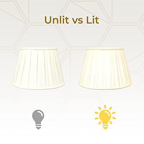 Royal Designs, Inc. Empire English Pleat Lamp Shade, Bso-724-16Lneg, 10.5 X 16 X 11, Linen Eggshell #TOP3
