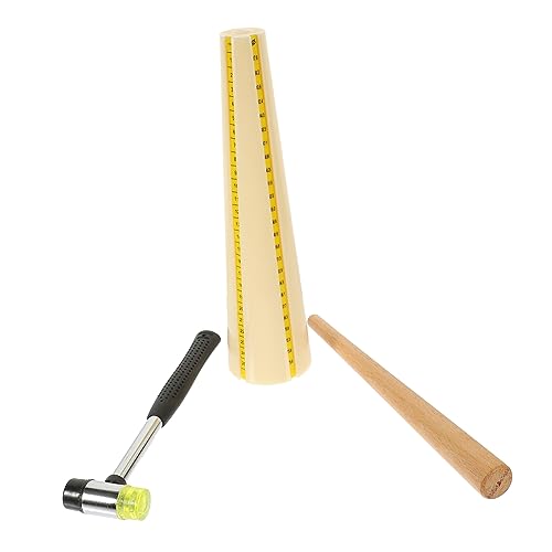BELLIFFY Adjustable Ring Size Kit Jewelry Hammer Ring Mandrel Portable Mandrel Set for DIY