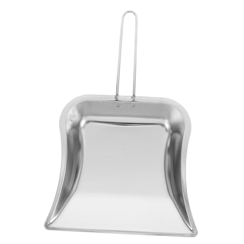 WEKADRIN ミニステンレス製長柄ちりとり 卓上用ほこり取り 耐久性あるワークショップ向け掃除用品 オフィスやガレージにな火鉢用シャベル付