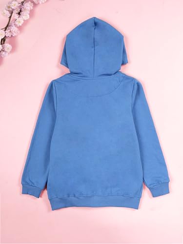 Image of KiddoPanti Boys Solid Cotton Full Sleeve Zip-Up Front Open Hooded Sweatshirt