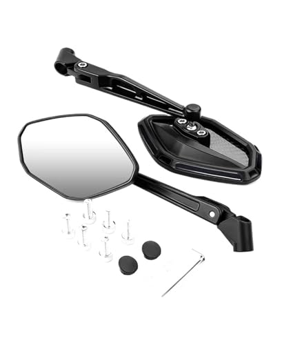 Espejos retrovisores de motocicleta con visión ampliada antirreflejo para Tmax y Pcx