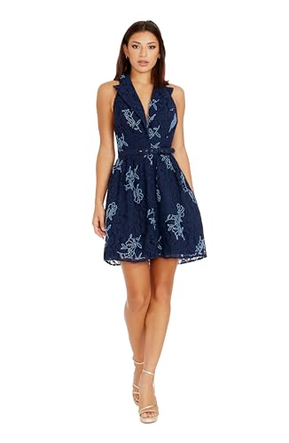 Image of Dress the Population Women's Saxon Fit and Flare Mini Dress