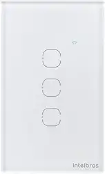 Interruptor Touch Inteligente Zigbee com 3 Teclas EZS 1003 Branco Intelbras
