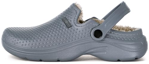 Womens Mens Fur Lined Clogs Waterproof Garden Shoes Winter Warm Fleece Lining Fuzzy House Home Slippers Indoor Outdoor Mules2