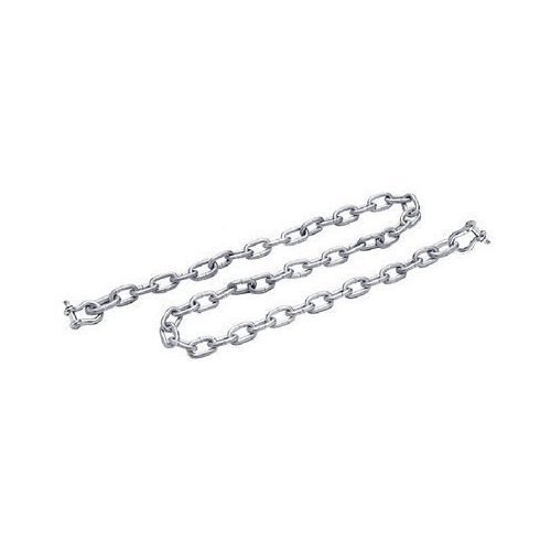 Anchor Lead Chain 1/4 x 4' Hot Dipped Galvanized Chain with Two 5/16 Shackles (01-Pack)
