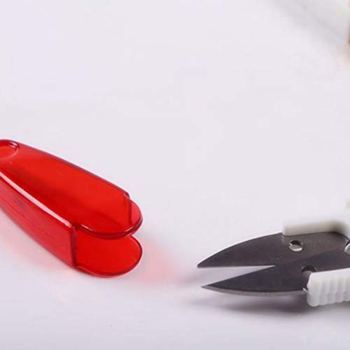 SUPVOX tesoura de costura em forma de V ponto cruz pequena tesoura cortador de fios ferramenta para