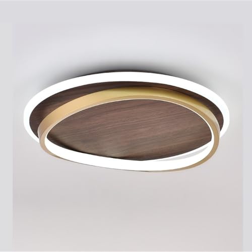 Lámparas De Techo Nórdicas Con Vetas De Madera, Lámpara De Techo LED Redonda, Moderna Y Sencilla, Luz De Techo Empotrada Para Sala De Estar, Dormitorio Y Cocina.