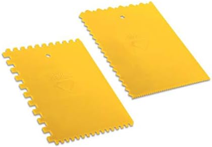 DEKOR PLASTIC SQUARE OR TRAPEZOIDAL NOTCHED TILE ADHESIVE SPREADER (SPREADER TYPE: TRAPEZIODAL NOTCHED)