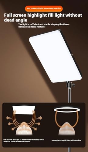 Image of GiftMax RL-11 LED Video Soft Light Panel, 35W for Studio Photography | Video Recording | Conference | YouTube,2700K-5700K CRI95+ | with Remote Control 7 ft Tripod Stand Pack of 2