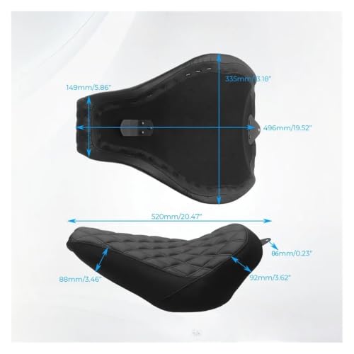 Asiento De Una Plaza compatible with Softail Fat Boy Breakout 2018-Up 6