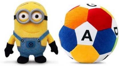 Soft Lovable Hugable for Minion and Kids Ball Alphabet Soft Toys for Kids Toys Bithday Gift - 30cm (Multicolor) - 30 cm (Multicolor)-image-33