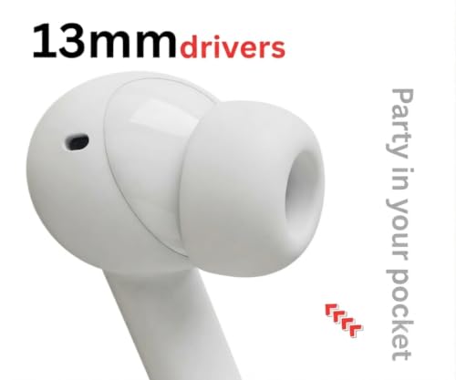 Image of Wireless Earbuds TWS Bluetooth with HD Sound, Noise Reduction, Gaming, Smart Touch Controls, Clear Calls & Type-C Charging Case