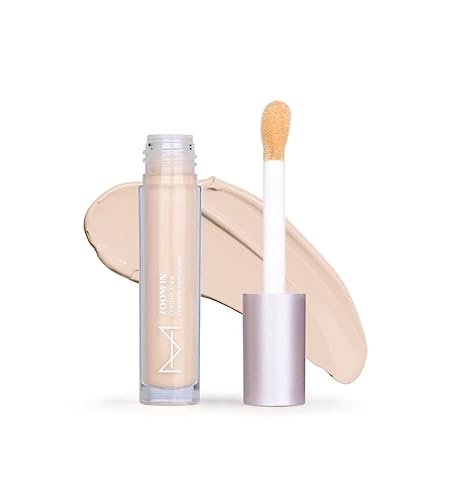 Image of House Of Makeup Matte Concealer for Dark Circles, Pigmentation | Non-Crease, Non-Cakey | Long Wear, Waterproof, Sweat-proof | Full Coverage Concealer for Oily Skin | For Face Makeup | 6 ML (L01- Light Skin Tone)