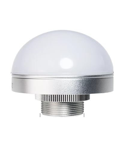 Luz LED tricolor de señal 12V baliza semicircular gris intermitente 70mm para maquinaria