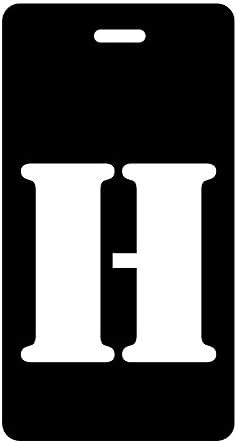 Luggage Tag - H - Upper Case