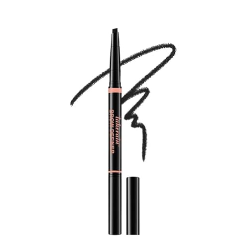 Precision eyebrow pencil, eyebrow stylist shape and filler mechanical eyebrow makeup pencil (1# Black)