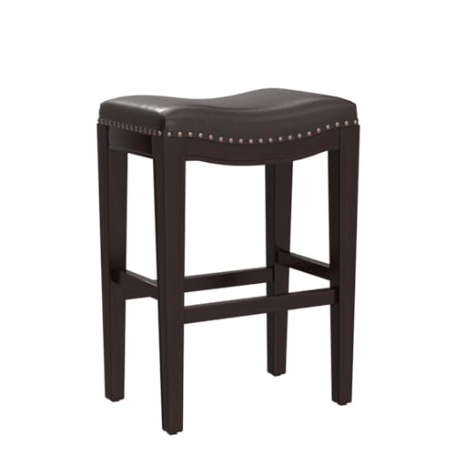 Christopher Knight Home Avondale Backless Faux Leather Counter Stools, 2-Pcs Set, Brown - Image 4