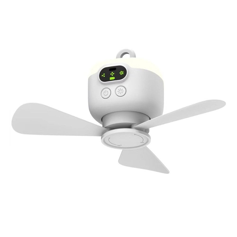Ventilateur USB portable batterie 8000 mAh silencieux avec veilleuse