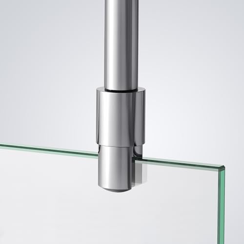 Heilmetz Grab Rail Stabilising Bar for Shower Walls Stabiliser for Glass Ceiling 6-10 mm Shower Screen Stainless Steel 50 cm Round Grab Rail (Pack of 1)