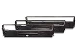  3X Cinta de Tinta de Nailon para su Impresora matricial Epson LQ550, LQ560, LQ570, LQ570+, LQ580, LQ800, LQ850 como C13S015637, C13S015021, S015637