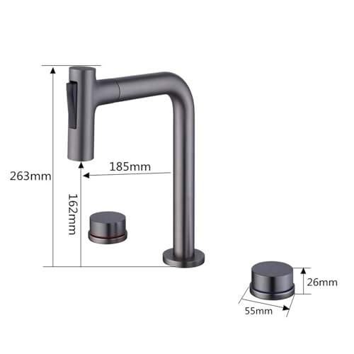 Robinetterie lavabo 3 trous extractible pour simplifier votre routine