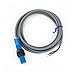 DQYEIGEQ M12 High Sensitivity Flush Non-Flush NPN Normally Open Plastic Pipe Connector Capacitive Proximity Sensor Industrial(M12 Flush NPN NO-Sn:2mm)