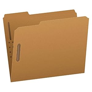Pendaflex Fastener Folders, 2 Fasteners, Letter Size, Kraft, 1/3 Cut Tabs, in Left, Right, Center Positions, 50 Per Box…