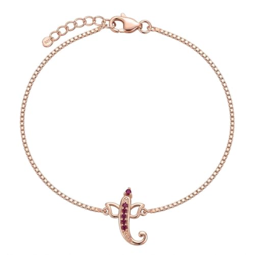 Image of Parnika Pure 925 Sterling Silver Ganesha Rakhi for Brother | Hallmarked Silver Rakhi Bracelet for Bhaiya | Raksha Bandhan Gift