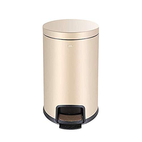 Poubelle cuisine à pédale 8L en acier inoxydable pour salle de bain et bureau à domicile